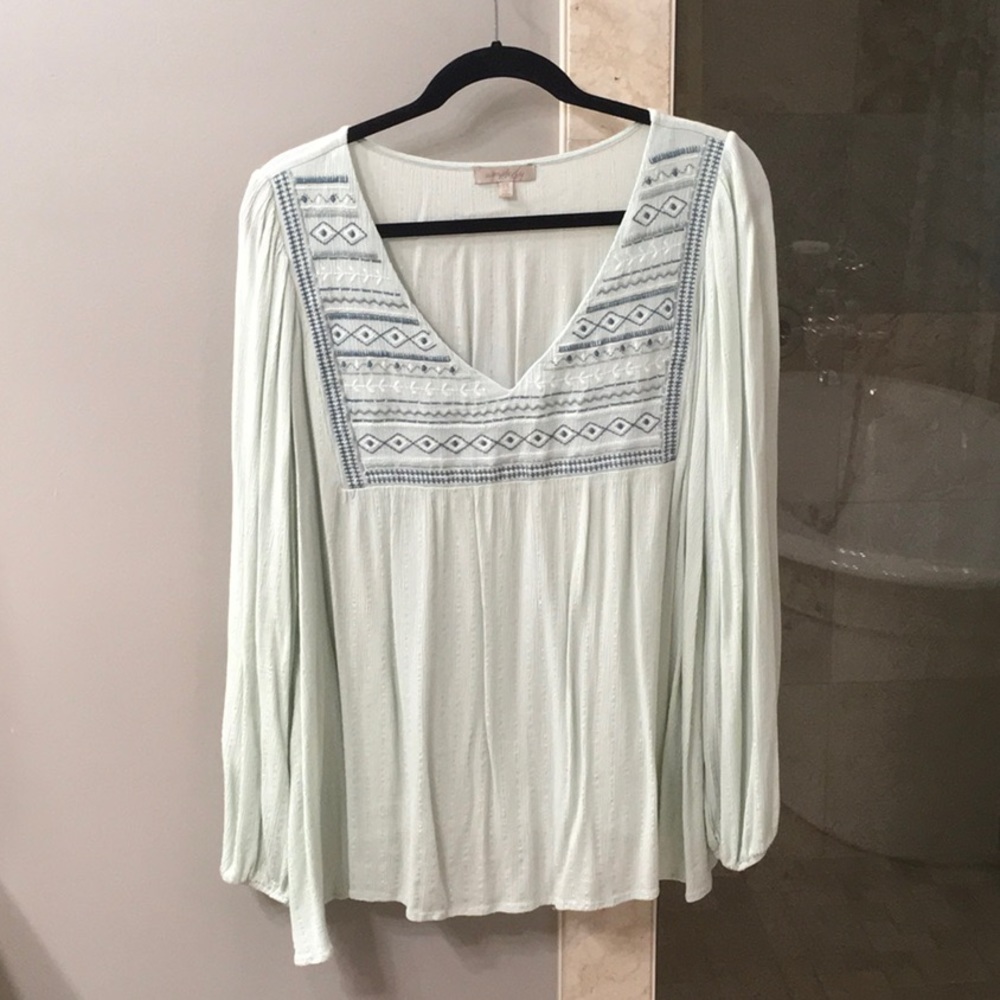 Wonderly Curvy embroidered top size 2X